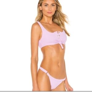 Lavender Beach Bunny knot bikini